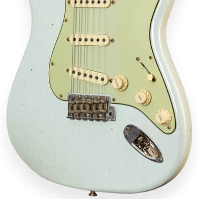 Fender Custom Shop 1959 Stratocaster Journeyman Relic Super Faded Aged Sonic Blue image 3