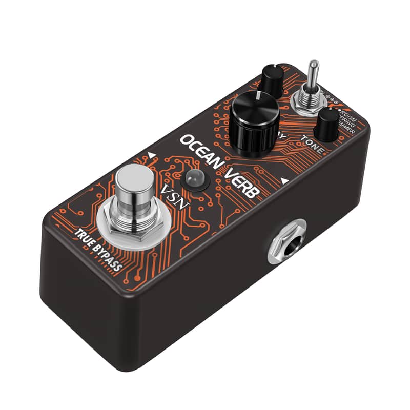 VSN LEF-3800 Digital Reverb Pedal Guitar Ocean Verb Pedal Room Spring Shimmer 3 Modes Wide Range With Storage Of Timbre Pedal--Shipped from Irvine Warehouse in California by USPS image 1
