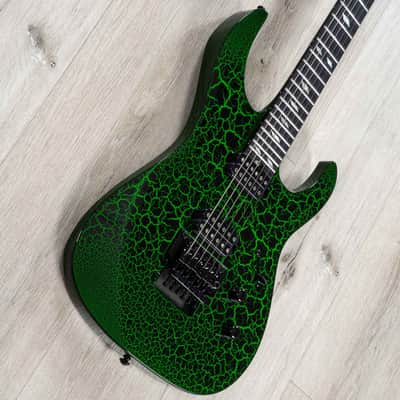 Mint Legator N6FR Ninja Guitar, Ebony Fretboard, Floyd Rose Tremolo, Green Crackle image 2