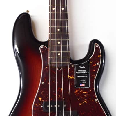 Fender American Professional II Precision Bass Guitar - 3-color Sunburst, Rosewood Fingerboard image 2