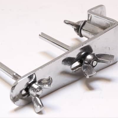 Leedy Rosewood Wood Block & Leedy Logo-Stamped Nickel Plated "Bull Dog" Holder /1920s-30s image 8