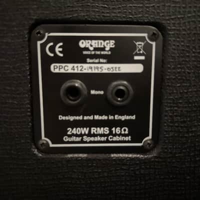 Orange PPC412 240-Watt 4x12" Guitar Cabinet 2010s - Black image 5