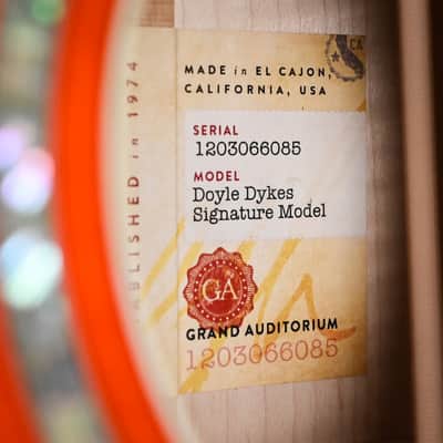 Taylor Doyle Dykes Signature Model w/ Sitka Spruce Top & Big Leaf Maple Back and Sides Acoustic/ Electric- Translucent Orange 2026 (1203066085) image 14
