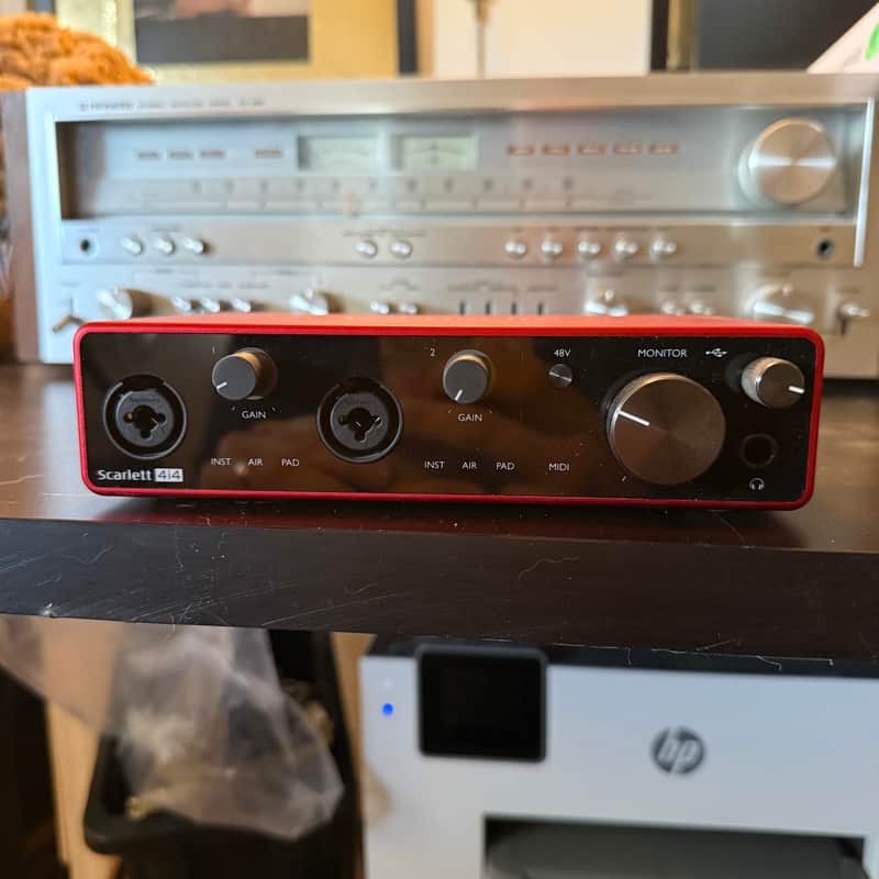 Focusrite Scarlett 4i4 4th Gen USB Audio Interface 2023 - Present - Red image 1