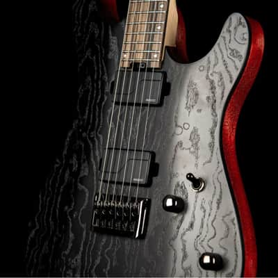 CORT KX500EBK Etched Black Ash Burl Electric Guitar image 4
