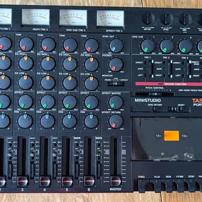 TASCAM Porta Two Ministudio 4-Track Cassette Recorder 1980s - Gray image 1