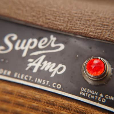 1962 Fender Super Amp 6G4-A Brown 2x10 Combo Amp w/ Flight Case #59038 image 20