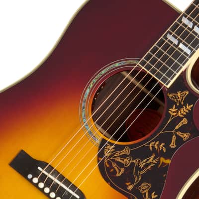 Epiphone Hummingbird Deluxe EC Autumn Burst - Acoustic Guitar image 5