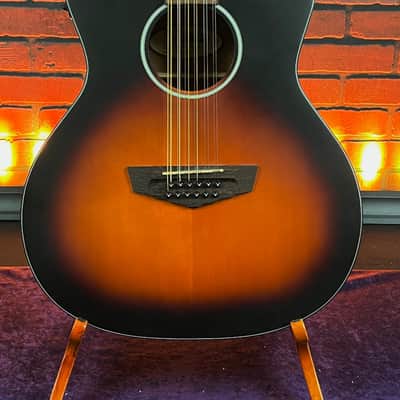 D'Angelico Premier Fulton LS 12-string Acoustic-electric Guitar - Aged Mahogany image 2