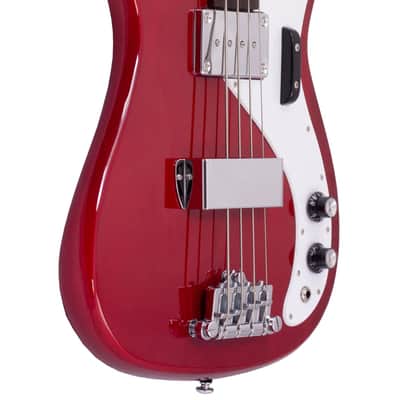 Eastwood Newport Solid Mahogany Body One Piece Set Mahogany Neck 4-String Electric Bass Guitar image 4