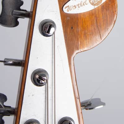 Teisco YB-6 Electric 6-String Bass Guitar (1965), black gig bag