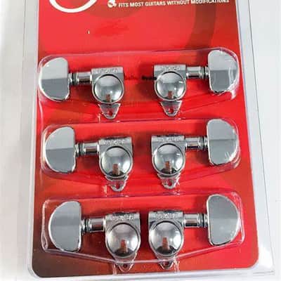 Grover 102 18 C Rotomatics® 18:1 Gear Ratio Chrome Set 6 3+3 image 2
