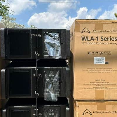 (4) Wharfedale Pro WLA-112-BL Active 12" Line Array #6192 (THS) image 10