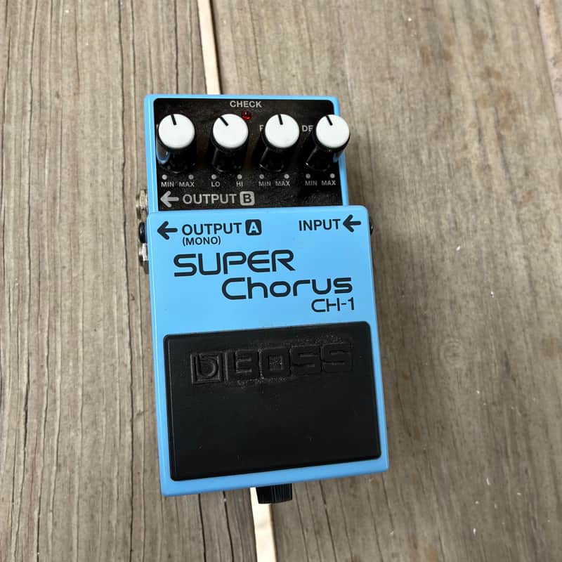 Boss CH-1 Super Chorus (Dark Gray Label) 2001 - Present - Blue electric guitar chorus pedal image 1