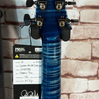 PRS Custom 24-08 Wood Library - 10 Top- Stainded Neck - Ziricote FB-Black Smoked HW -DMO- PS-Indigo- LTD. image 12