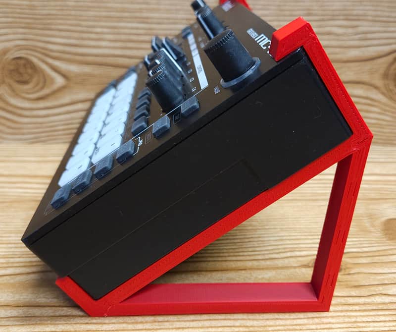 Red 35 Degree Angled Stands For Roland TR-6S Rhythm Performer Synthesizer image 1