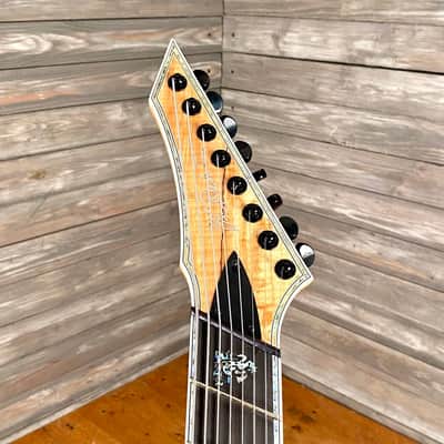 BC Rich Shredzilla 8 Fan Fret Prophecy Archtop Guitar Spalted Maple (0981) image 5
