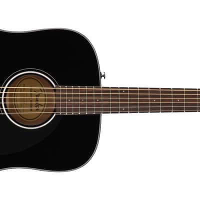 Fender CD-60S Dreadnought Walnut FB Black image 1
