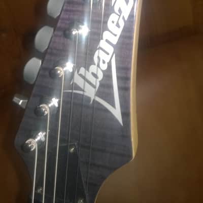Ibanez SA220FM 2005 - Transparent Gray [TG] Flamed Maple over Mahogany body image 4