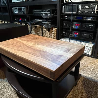 Custom made turntable isolation platform made with Solid walnut wood image 8