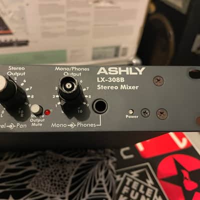 Ashly LX-308B Rackmount 8-Channel Stereo Line Mixer 2010s - Black image 1
