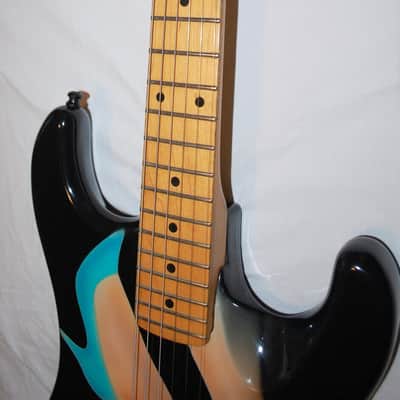 Kramer Baretta 1980's Black with Legs Graphic Kline Style image 6
