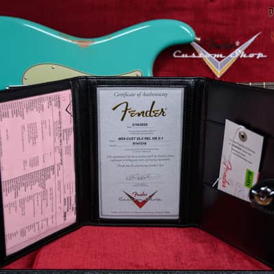 Fender Custom Shop W25 Custom Deluxe Relic HB S1 Stratocaster Aged Surf Green 2025 w/OHSC image 13