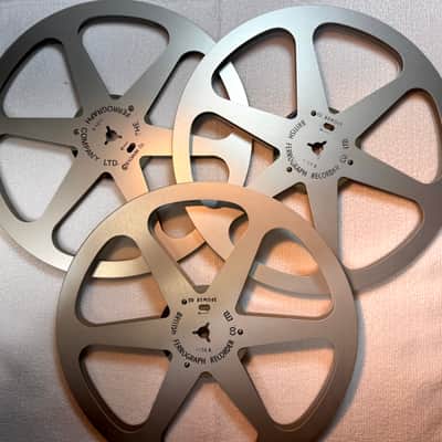FERROGRAPH Genuine British Ferrograph 7" Reel to Reel Metal Spool 1/4 Inch Tape Width 80s - Good image 5