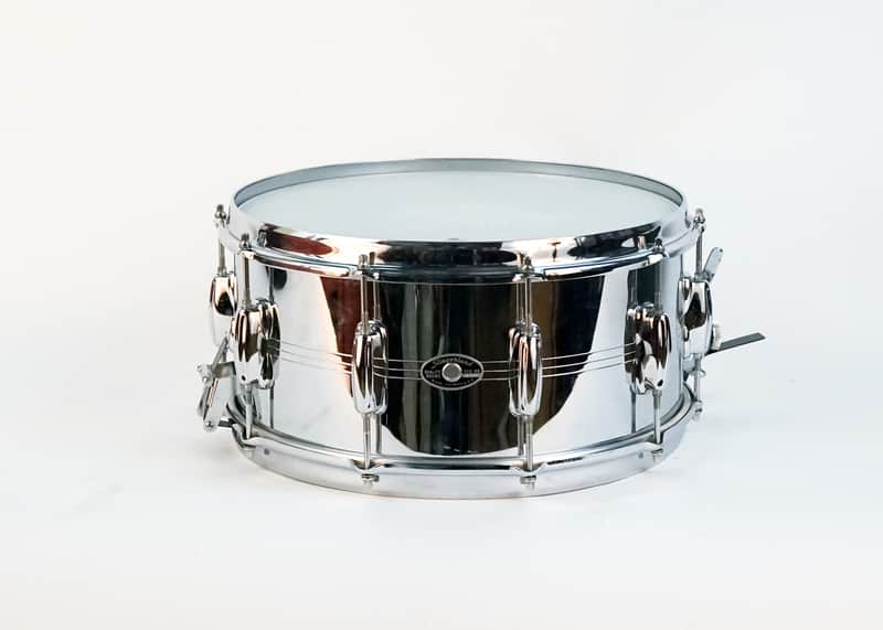 Slingerland No. 133 Gene Krupa Sound King 6.5x14" 10-Lug Chrome Over Brass Snare Drum 1963 - 1977 image 1