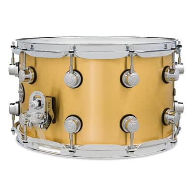 DW Performance Polished Brass Snare Drum 14x8 image 3