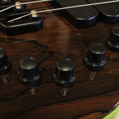 Dingwall Custom Shop Afterburner II Natural Ziricote X-Top Ferrari Green Back image 9
