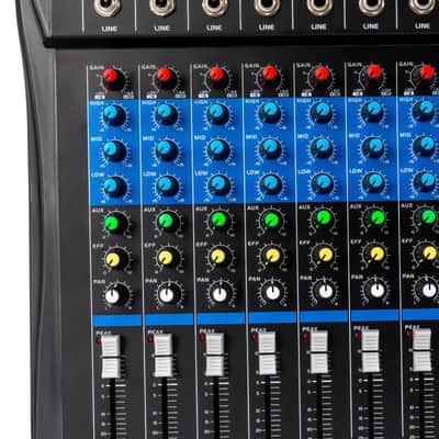 8-Channel Professional Corded Electric Powered Mixer | Studio-Grade Mixing Console for Musicians & Live Performers image 6