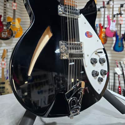 NEW 2024 Rickenbacker 330/12 Semi-Hollow Electric - Jetglo w/OHSC #744 image 1