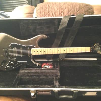 1980,s-86 Kramer Super Strat Style Elect,Guitar/ Metal Grey Metalic Gloss Map-le/Floyd+Hsc/Japan,Ex. image 1