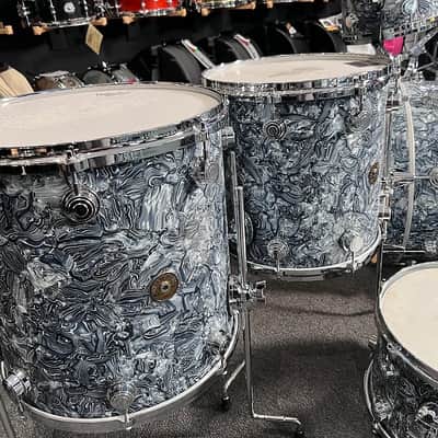 Peter Erskine's DW Jazz Series 12/13/14/16/20" Maple Gum Drum Set Kit with Matching 14" Snare in Silver Abalone image 12