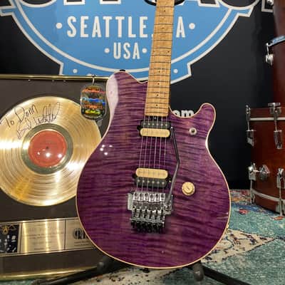 Music Man Brad Whitford’s Gift From Eddie Van Halen, Aerosmith, EVH (#127) 1991 Purple image 1