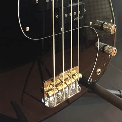 Vintage V4MTB Tony Butler Signature P-Bass 4-String Bass Guitar Gloss Black image 7