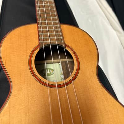 Kala Solid Cedar Top Acacia Tenor Ukulele New W/ Luna Lightweight Case KA-ATP-CTG image 3