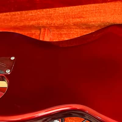 Fender Mustang Guitar with Rosewood Fretboard 1969 Competition Red image 9