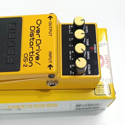 Boss OS-2 OverDrive/Distortion (Silver Label) 1990 - Present - Yellow image 2