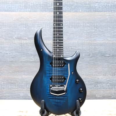 Ernie Ball Music Man Majesty Blue Silk Neckthrough Design Electric Guitar w/Case image 2