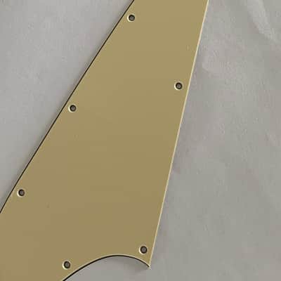 New Guitar Pickguard Fits Firebird Blank Guitar Pickguard Scratch Plate 3 Ply Vintage Yellow image 4