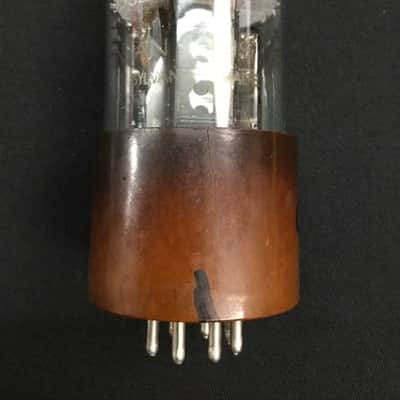 SYLVANIA 6L6WGC 5932 JAN Black Plate Brown Base POWER VACUUM TUBE Tested C.1841 image 1