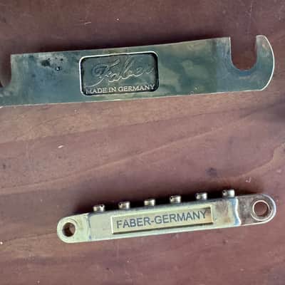 Faber Tone Lock Gibson Style Guitar Bridge / Metric Locking Bridge like TonePros for Tokai Burny Greco Orville Les Paul SG 335 355 and more image 4