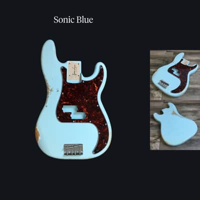 Made to Order - FRANCHIN Jupiter bass body Relic Aged 100% Nitro Lacquer (Sunburst/ Black/ White/ Blue/ Green/ Yellow/ Red/ Pink/ Burgundy/ Purple/ Gold/ Silver, etc.) Basswood Poplar Precision-Bass Style Made in Italy image 7