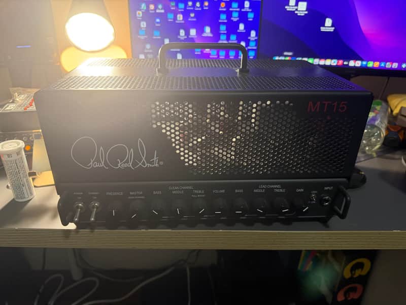 PRS MT 15 V1 Mark Tremonti Signature 2-Channel 15-Watt Guitar Amp Head 2018 - 2024 - Black image 1