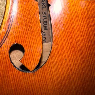 1939 Carl Sturm Viola No. 1 – 15.75” American Handmade Instrument – Excellent Condition image 5