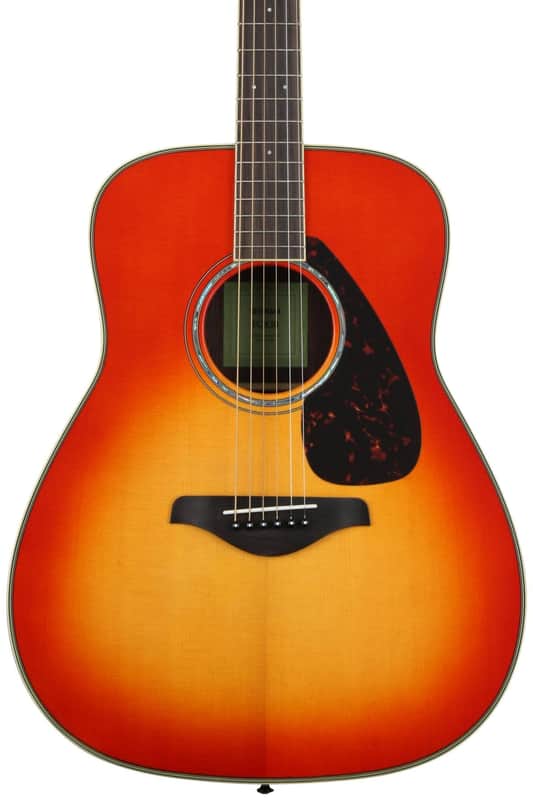 Yamaha FG830 Dreadnought Acoustic Guitar Autumn Burst image 1