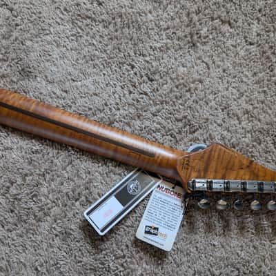 Electric Guitar Soloking MT-1 Ash Fm With Roasted Flame Maple Neck In 2 Color Sunburst Nafiri Special Run image 6