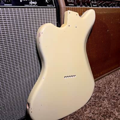 Relic Fender Telemaster Body Alder Vintage Aged Olympic White Offset Telecaster Nitrocellulose 😍 image 5